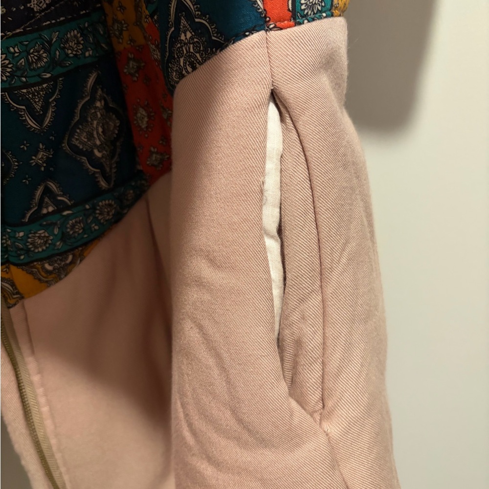 Boho Patchwork Jacket - Pink - image 3